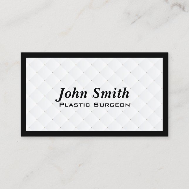 Pearl Quilt Chirurgien Plastique Carte de visite (Devant)