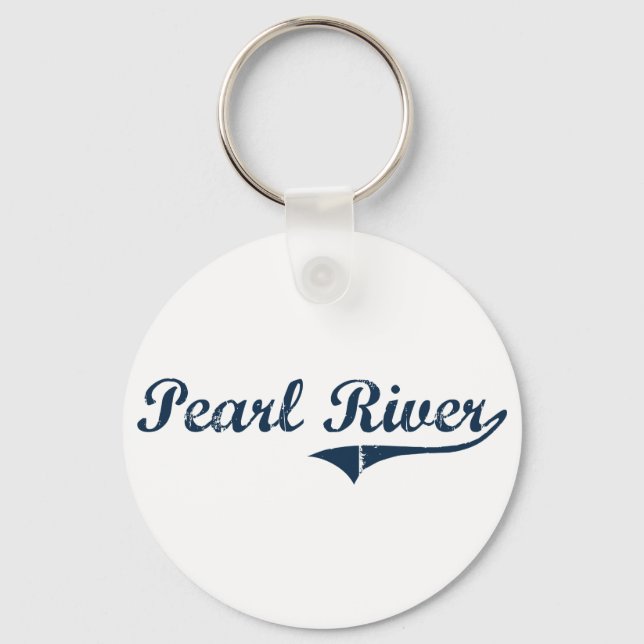 Pearl River New York Classic Design Keychain (Front)