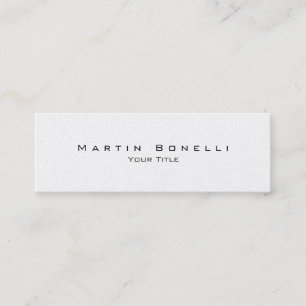 Pearl Simple Carte de visite blanc tendance