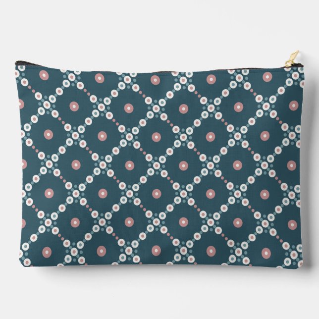 Pearl Square Pattern  Accessory Pouch (Back)