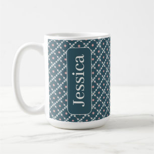 Pearl Squares Pattern Coffee Mug