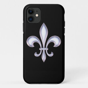 Pearl Style Fleur de Lis iPhone 11 Case