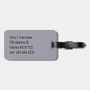 Pearl Style Fleur de Lis Luggage Tag