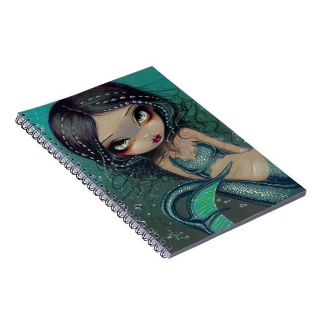 "Pearl Swirl Mermaid" Notebook (Right Side)
