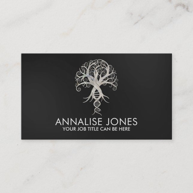 Pearl Tree of Life - Evolution DNA Business Card (Front)