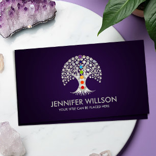 Pearl Tree of life with Chakras  Business Card