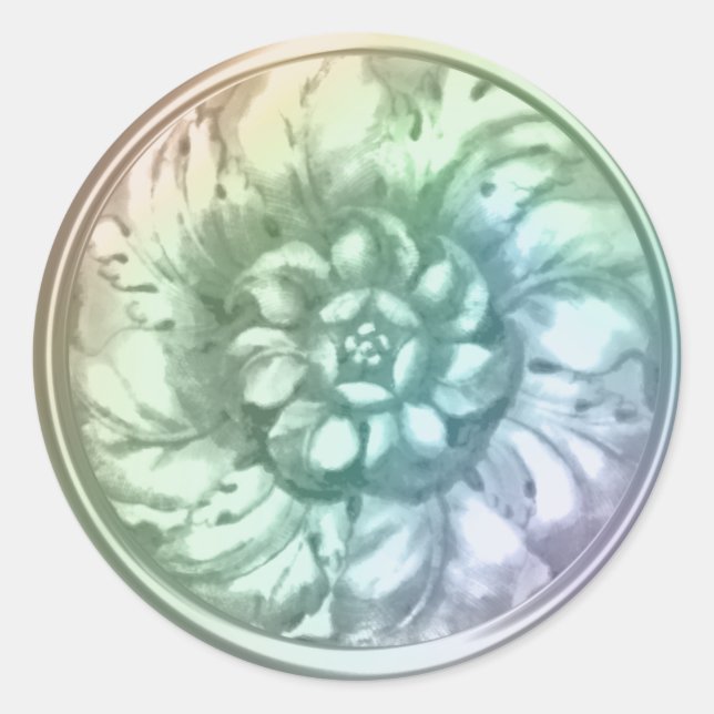 Pearl Vintage Baroque Embossed Look Seal (Front)