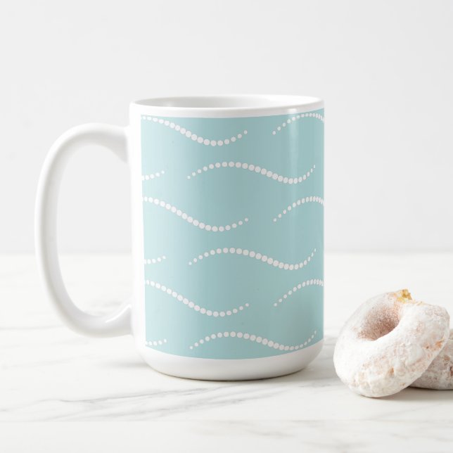 Pearl Waves Coffee Mug (With Donut)