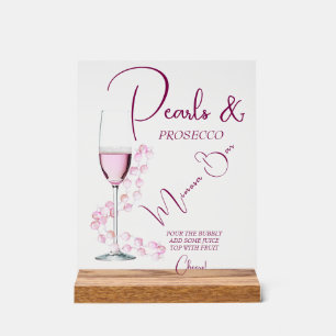 Pearles modernes & Prosecco Fête des mariées Bar M