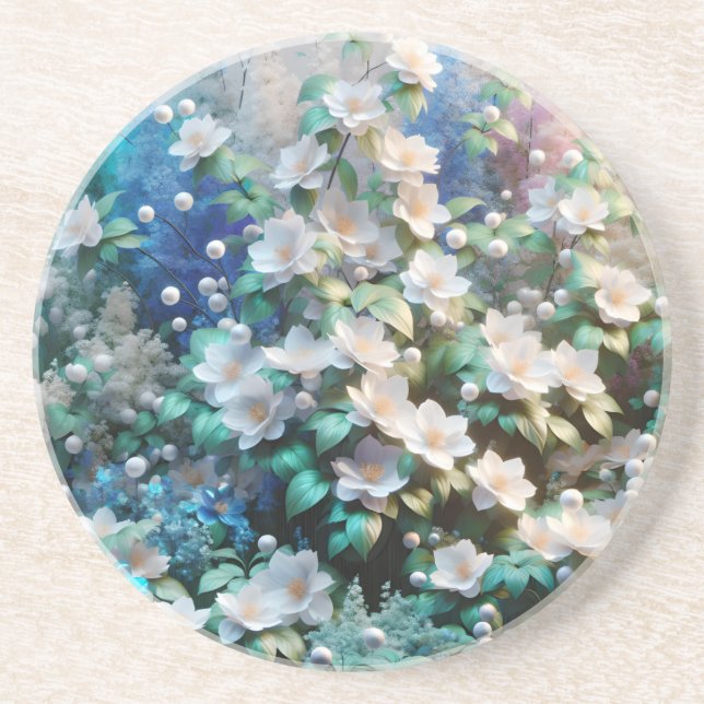 Pearlescent Flora Coaster (Front)