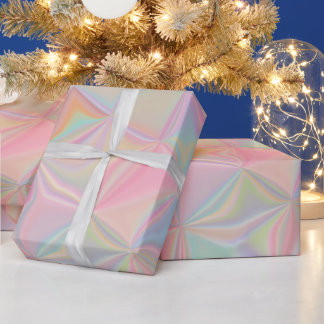 Pearlescent Pink Iridescent Wrapping Paper