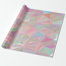 Pearlescent Pink Iridescent Wrapping Paper