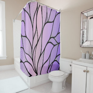 Pearlescent Purple Creative Leave Pattern 