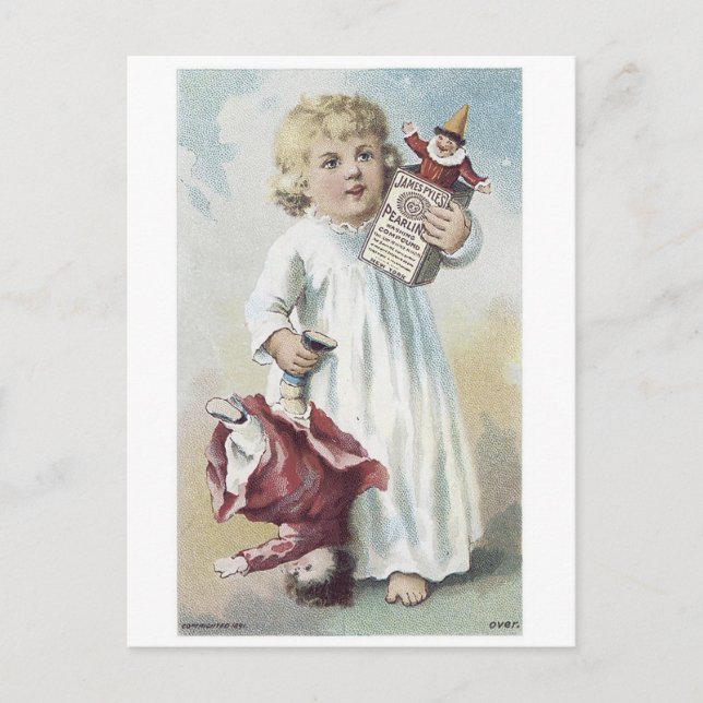 Pearline Child with Doll Postcard (Front)