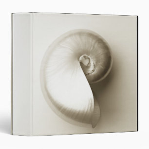 Pearlised nautilus sea shell 2 binder