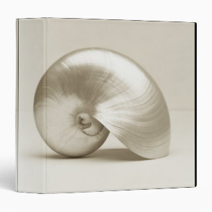 Pearlised nautilus sea shell binder
