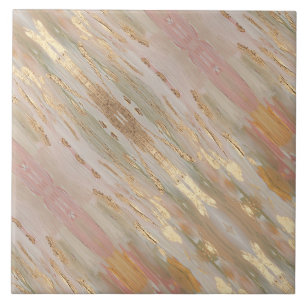 Pearlized Gold, Rose Tile