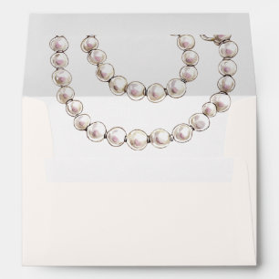 Pearls And Prosecco Bridal Shower Envelope