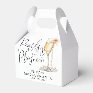 Pearls And Prosecco Bridal Shower Favor Box