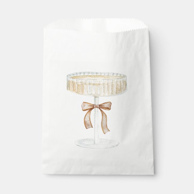 Pearls and Prosecco bridal shower love  Favour Bag (Front)