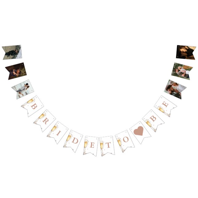 Pearls and Prosecco Bridal Shower party decor Bunting Flags (All)