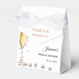 Pearls And Prosecco Bridal shower Party Favor Box