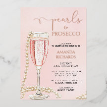 Pearls and Prosecco Bridal Shower Rose Gold