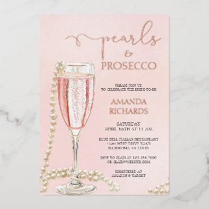 Pearls and Prosecco Bridal Shower Rose Gold