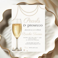 Pearls and Prosecco elegant Bridal brunch Shower