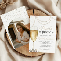 Pearls and Prosecco elegant Bridal Shower Photo