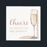 Pearls and Prosecco Future Mrs Bridal Shower Napkin<br><div class="desc">Introducing our Pearls and Prosecco Future Mrs Bridal Shower Napkins, the perfect blend of elegance and celebration for the bride-to-be! Adorned with delicate pearls and prosecco imagery, these napkins add a touch of sophistication to any bridal shower table setting. Whether you're serving cocktails, appetizers, or desserts, these napkins are sure...</div>