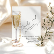 Pearls and Prosecco minimal Modern Bridal Shower