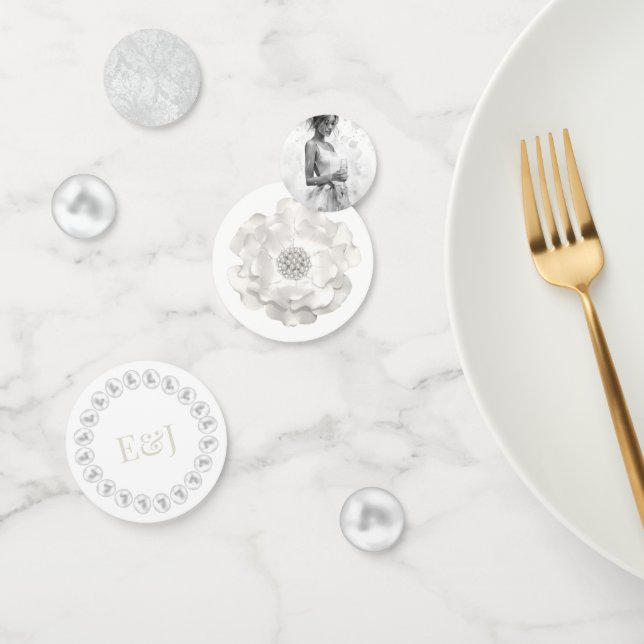 Pearls and Prosecco Personalized Bridal Shower Confetti (Group)