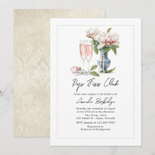 Pearls and Prosecco Pop Fizz Clink Bridal Shower Invitation