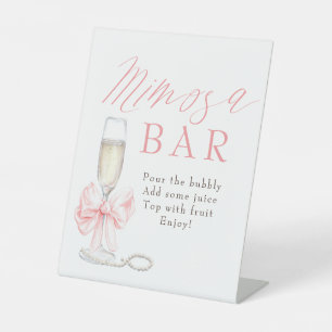 Pearls and Prosecco Vintage Mimosa Bar Sign
