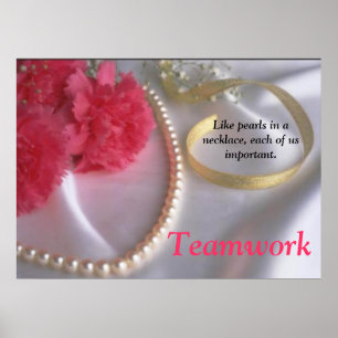 Pearls and Teamwork poster by tdgallery