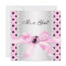 Pearls Black Pink Ladybug Baby Girl Shower