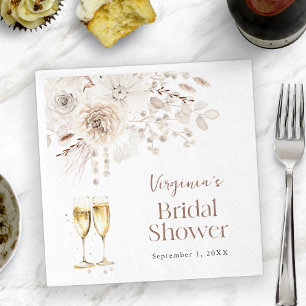 Pearls Bridal Shower Napkin