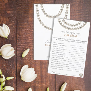 Pearls How Well Do You Know the Bride Game