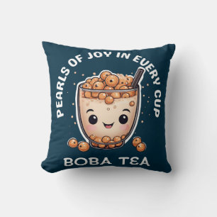 Pearls Of Joy In Every Cup Throw Pillow