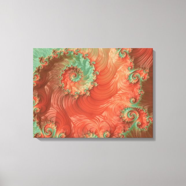 Pearls of the Southwest Fractal Art Canvas Print (Front)