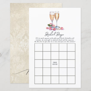 Pearls, Peta and Prosecco Bridal Shower Bingo Game