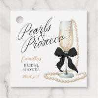 Pearls & Prosecco Black Bow Bridal Shower