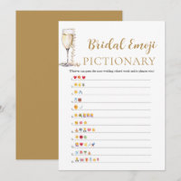 Pearls & Prosecco Bridal Shower Emoji Pictionary