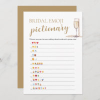 Pearls & Prosecco Bridal Shower Emoji Pictionary