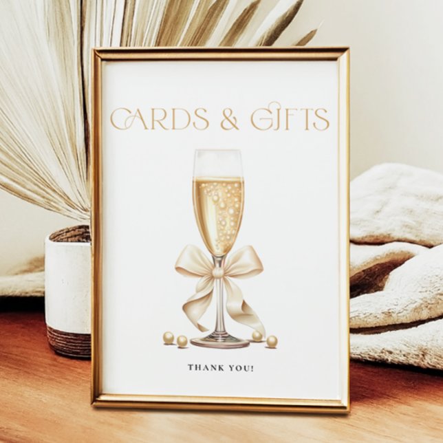 Pearls & Prosecco Bridal Shower Favours Sign (Creator Uploaded)