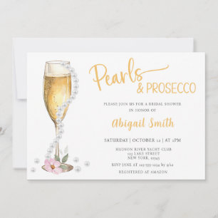 PEARLS & PROSECCO BRIDAL SHOWER Invitation