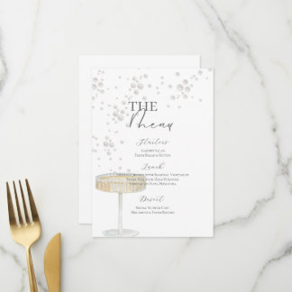Pearls & Prosecco Bridal Shower Menu