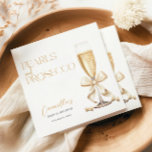 Pearls & Prosecco Gold Minimal Bridal Shower Napkin<br><div class="desc">Pearls & Prosecco Gold Minimal Bridal Shower Napkins.</div>