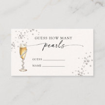 Pearls & Prosecco Guess How Many Pearls Game 